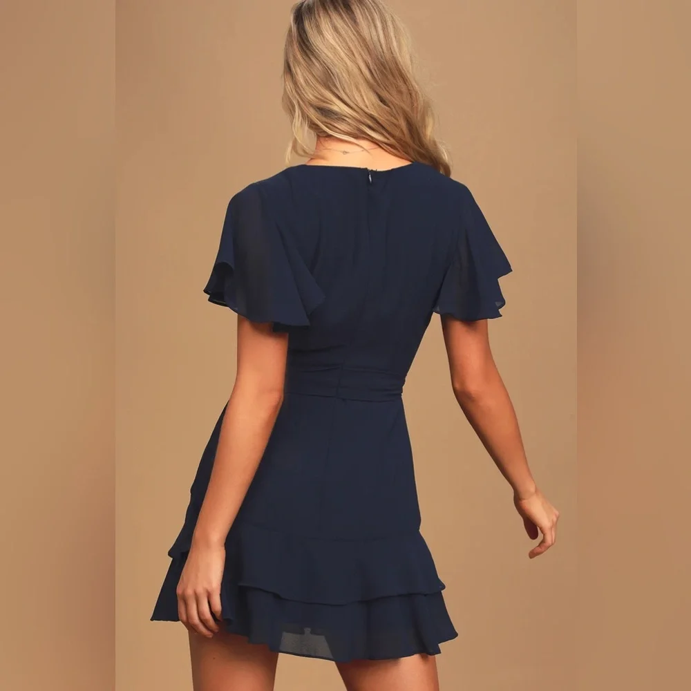 LULU’S Ruffled Mini Dress - Picture 2 of 6